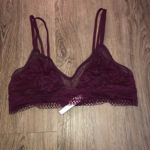 Victoria Secret Burgundy Lace Bralette